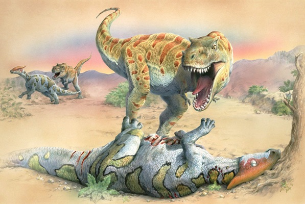 Young t-rex first kill