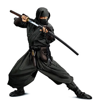 Ninja with sword