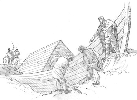 Anglo Saxan boat burial